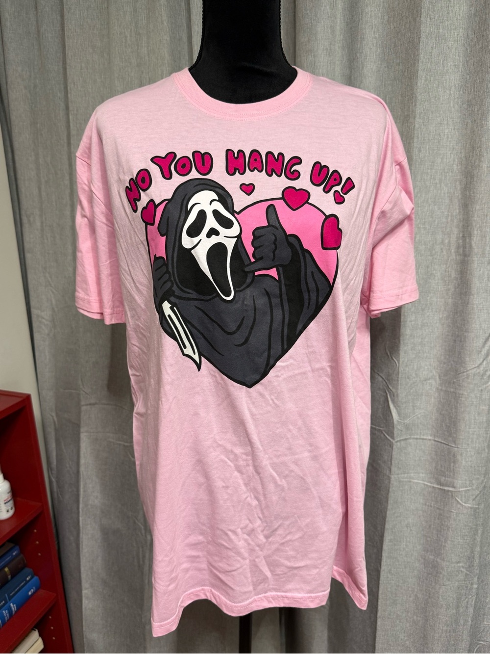 Ghost Face Pink Graphic Tee XL